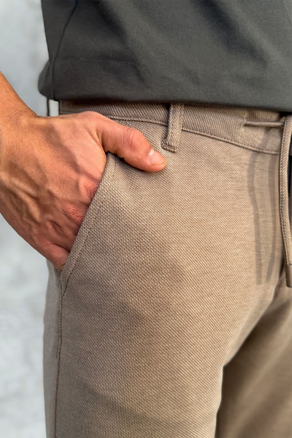 Мужские шорты Loro Piana бежевого цвета