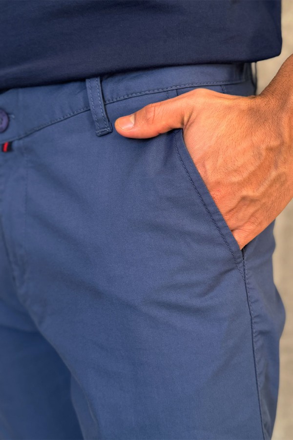 Мужские шорты Loro Piana синего цвета