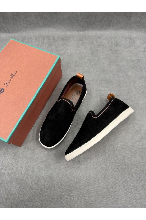 Мужские лоферы Loro Piana Venice Walk - Black