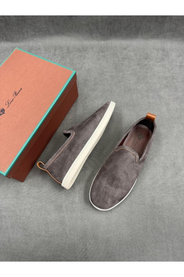 Мужские лоферы Loro Piana Venice Walk - Grey
