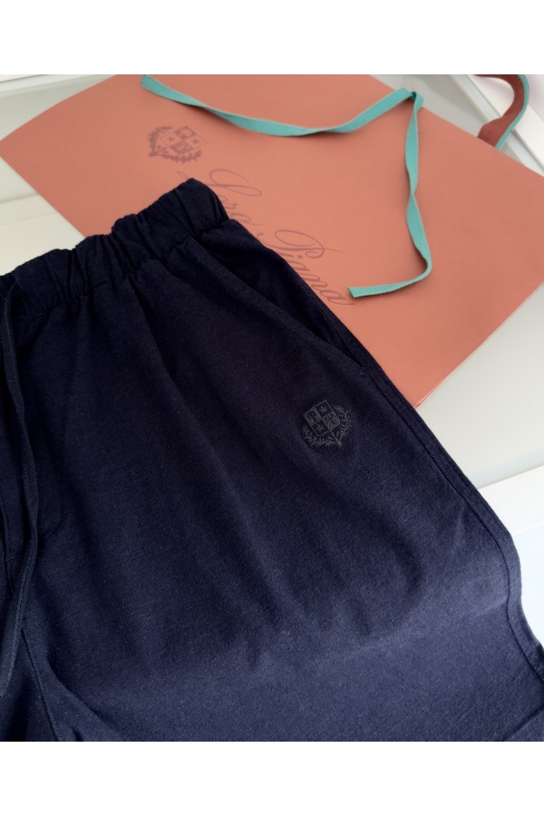 Льняные шорты Loro Piana Premium - Navy