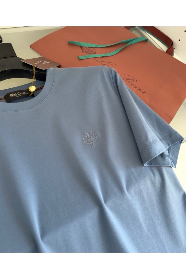 Мужская голубая футболка Loro Piana