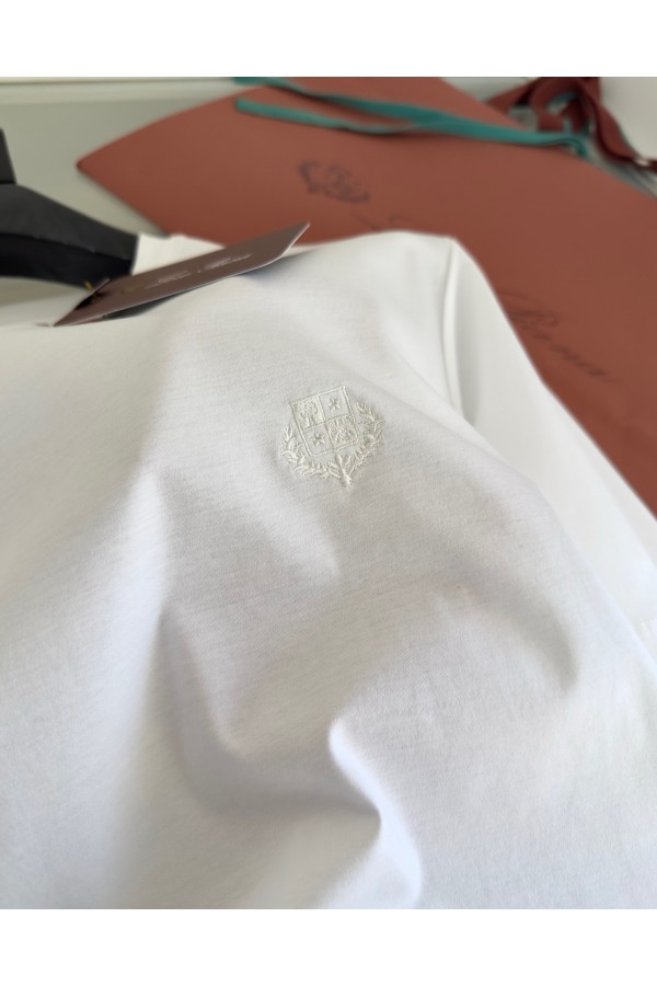 Мужская белая футболка Loro Piana