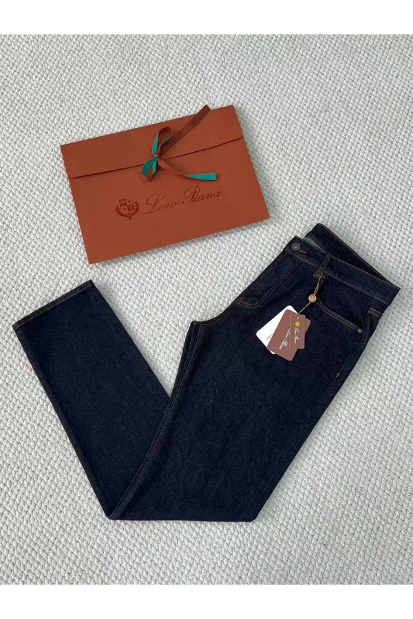 Мужские тёмно-синие джинсы Loro Piana Premium