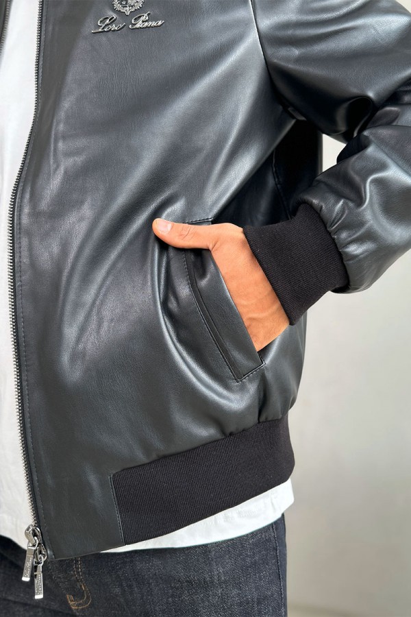 Мужская кожаная куртка Loro Piana