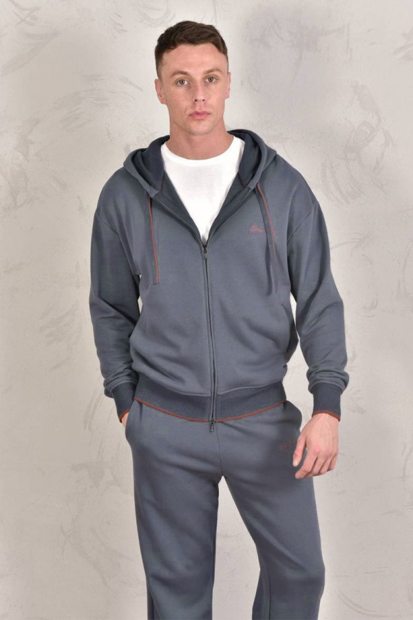 Спортивные штаны Loro Piana Premium signature logo - Denim Blue