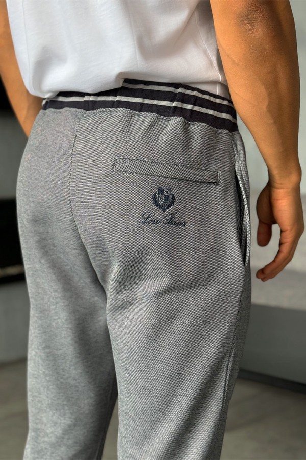 Спортивный костюм Loro Piana logo-embroidered - Blue / Grey