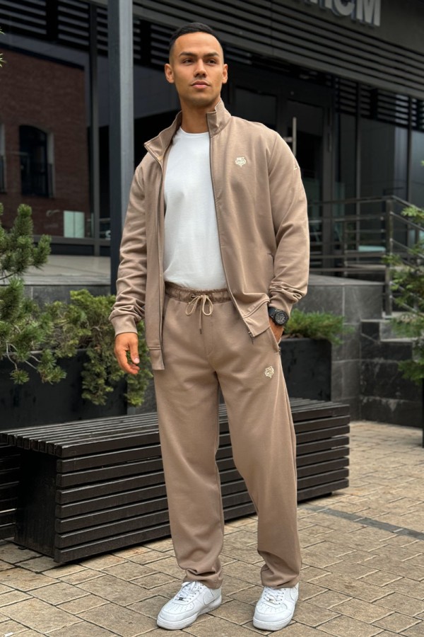 Спортивный костюм Loro Piana logo-embroidered - Beige