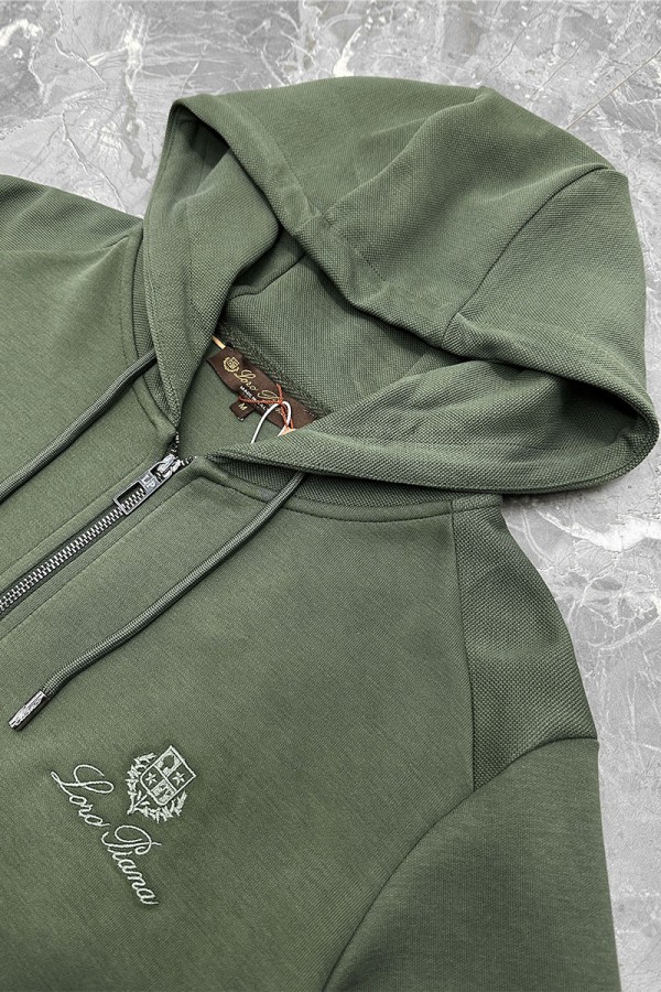 Спортивный костюм Loro Piana logo-embroidered - Green