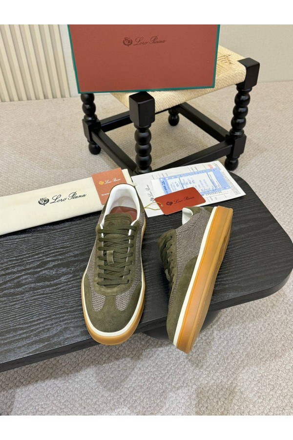 Мужские кроссовки Loro Piana Tennis Walk - Green