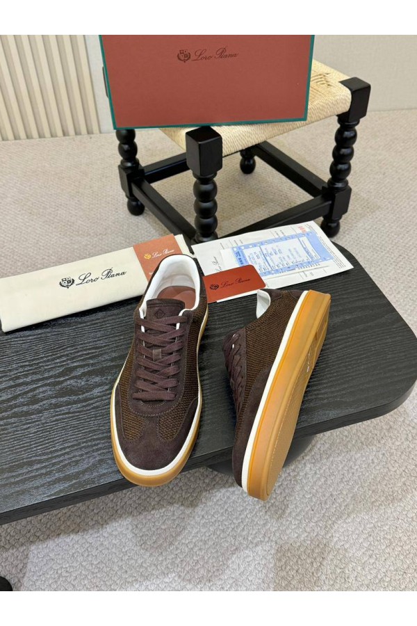 Мужские кроссовки Loro Piana Tennis Walk - Brown