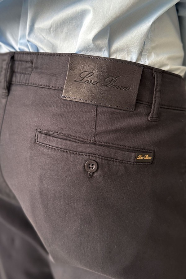 Мужские брюки Loro Piana тёмно-синего цвета