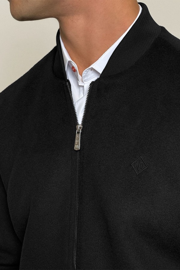 Мужской бомбер Loro Piana чёрного цвета