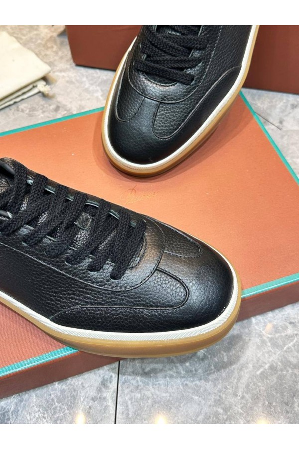 Мужские кожаные кроссовки Loro Piana Tennis Walk
