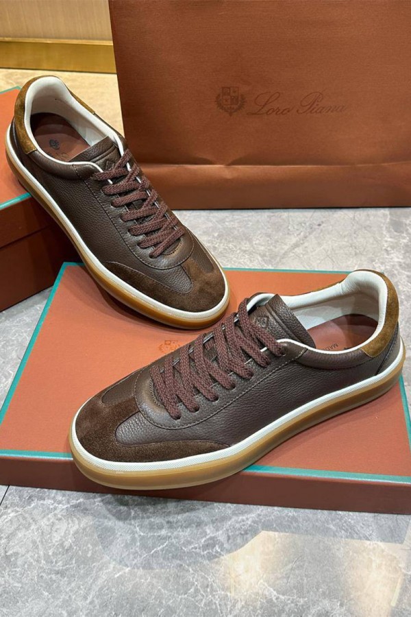 Мужские кроссовки Loro Piana Tennis Walk - Brown