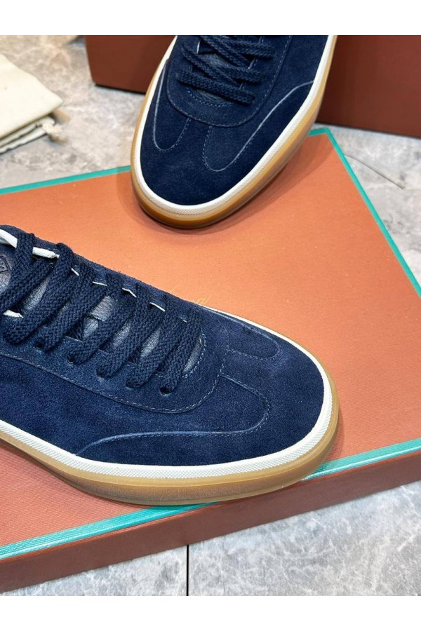 Мужские замшевые кроссовки Loro Piana Tennis Walk