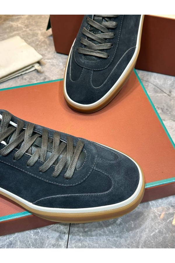 Мужские замшевые кроссовки Loro Piana Tennis Walk