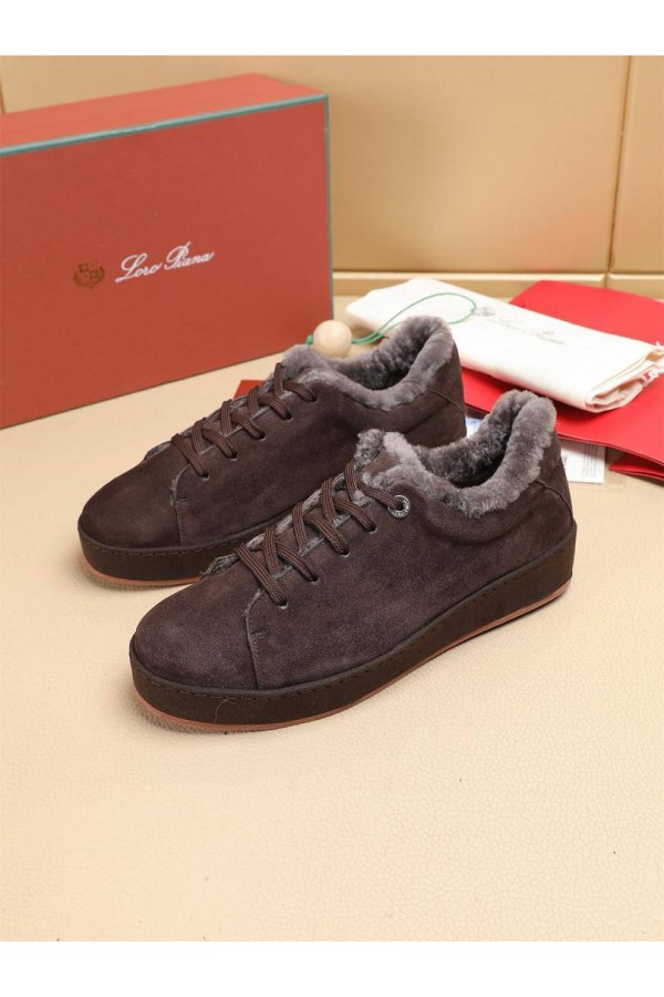 Зимние кроссовки с мехом Loro Piana