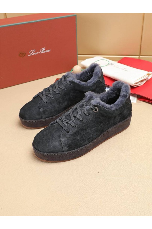 Зимние кроссовки с мехом Loro Piana