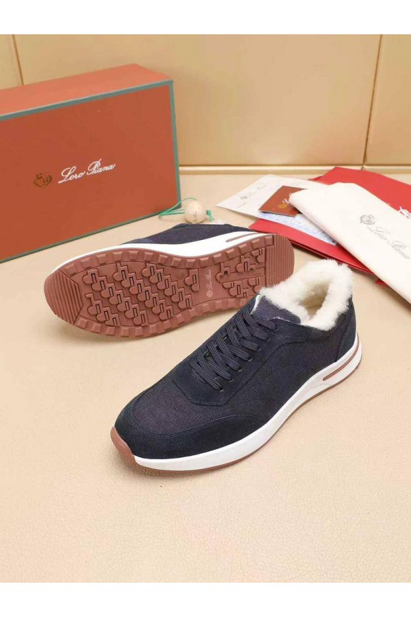 Кроссовки с мехом Loro Piana Week End Walk Evo