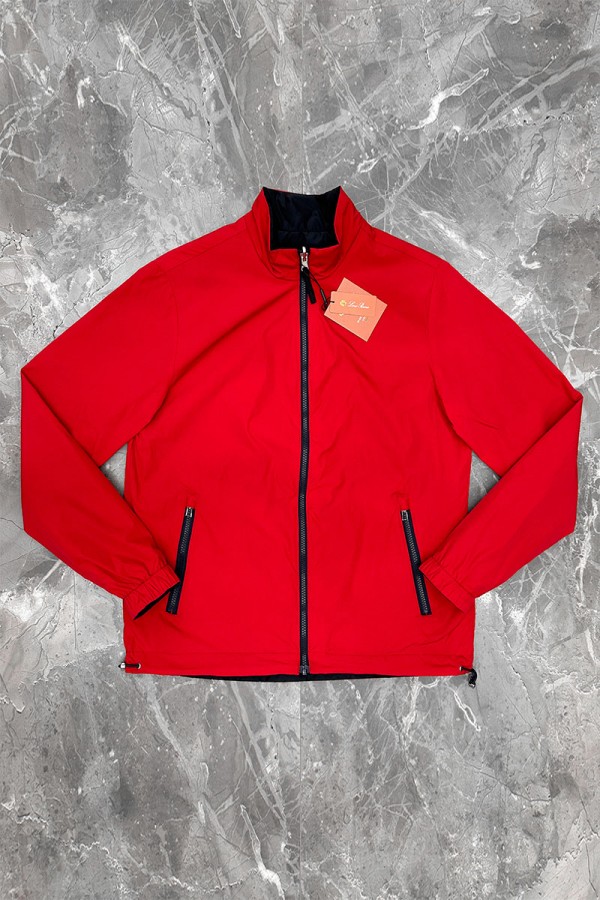 Двусторонняя ветровка Loro Piana - Navy / Red