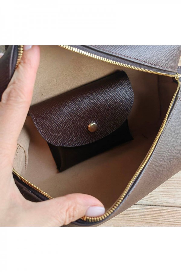 Кожаная сумка Loro Piana 28x15.5 см - Brown