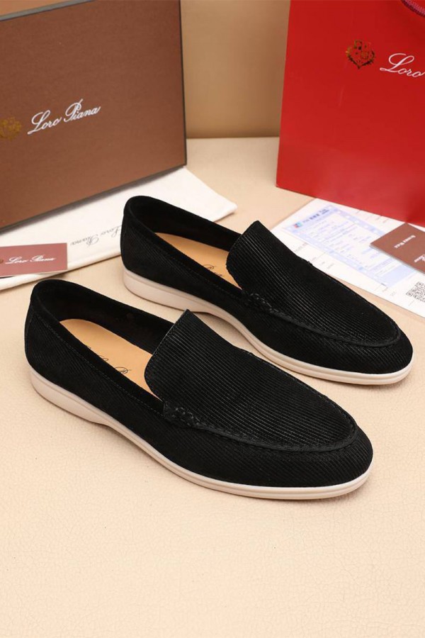 Мужские лоферы Loro Piana Summer Walk - Black