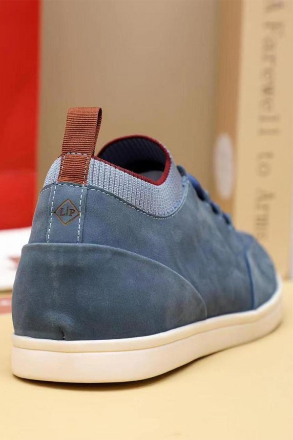 Замшевые кроссовки Loro Piana Soho Walk - Blue