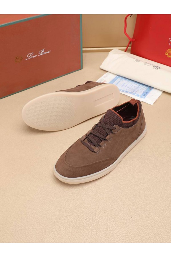 Мужские кроссовки Loro Piana Soho Walk - Brown