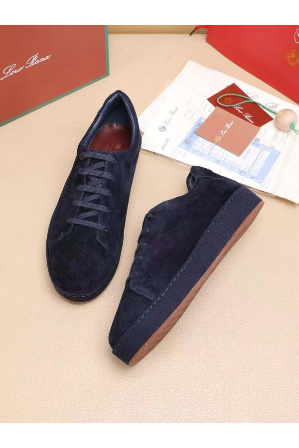 Мужские замшевые кроссовки Loro Piana