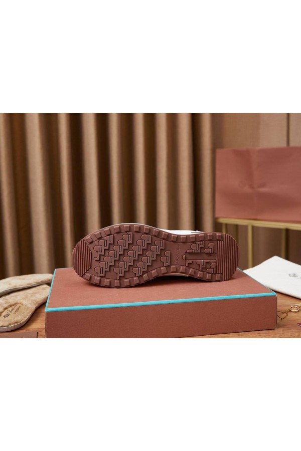 Замшевые кроссовки Loro Piana Week End Walk - White