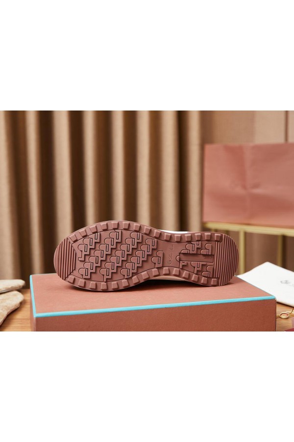 Замшевые кроссовки Loro Piana Week End Walk - Black