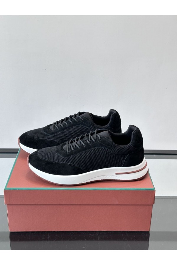 Мужские кроссовки Loro Piana Week End Walk - Black