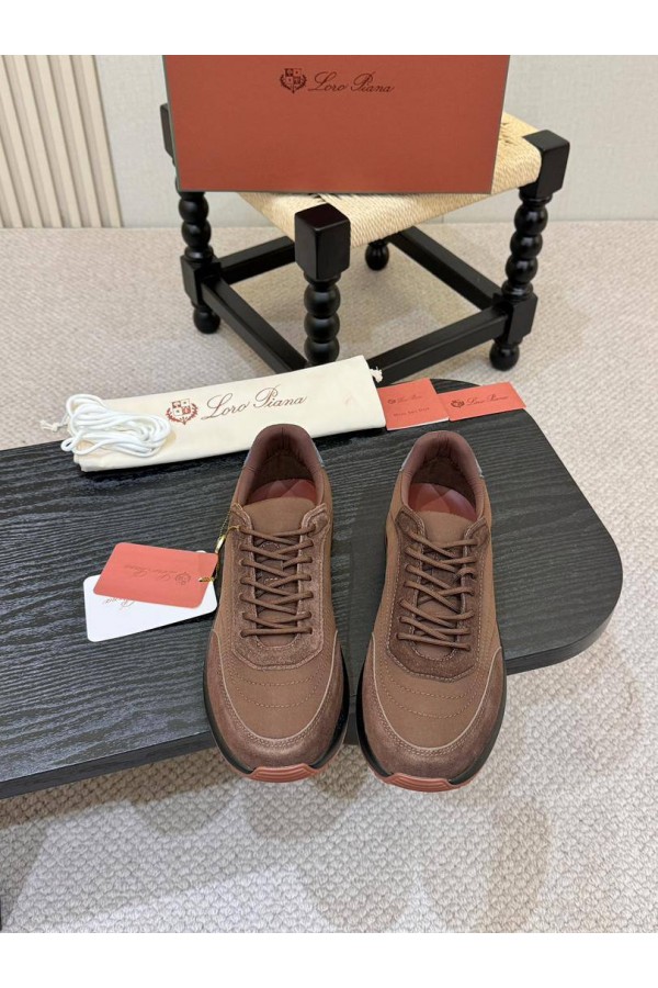 Мужские кроссовки Loro Piana Week End Walk - Grey