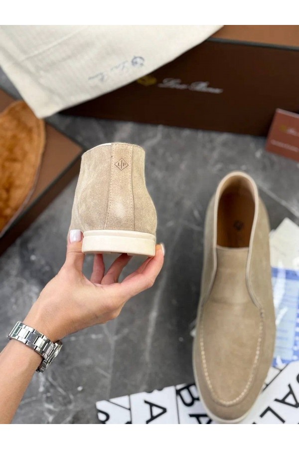 Мужские лоферы с меховой стелькой Loro Piana