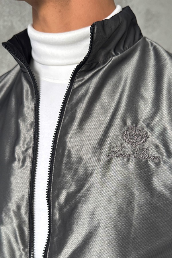 Двусторонняя ветровка Loro Piana - Grey / Black