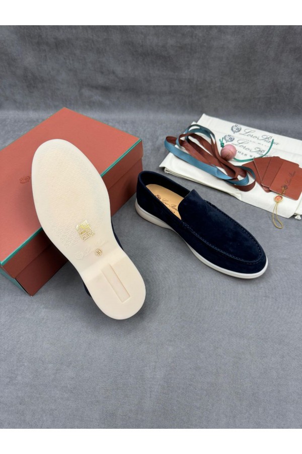 Мужские замшевые лоферы Loro Piana