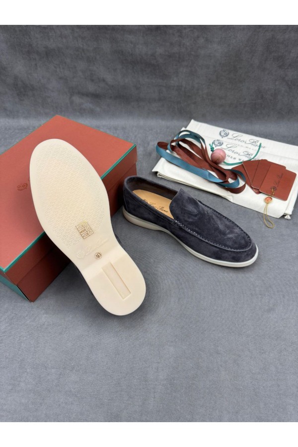 Мужские замшевые лоферы Loro Piana