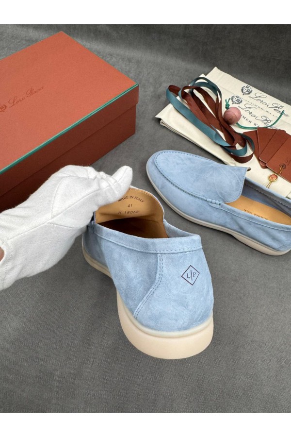 Мужские замшевые лоферы Loro Piana