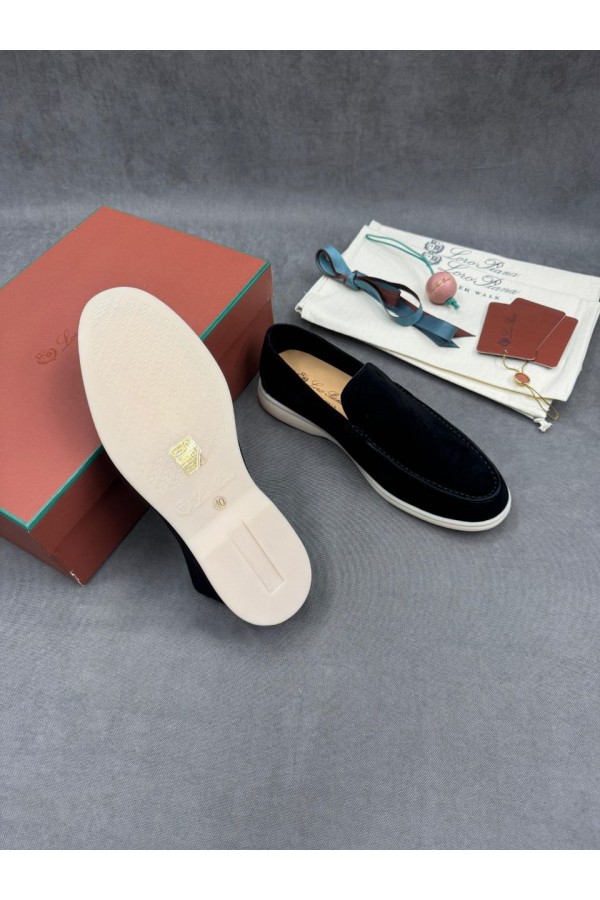 Мужские замшевые лоферы Loro Piana