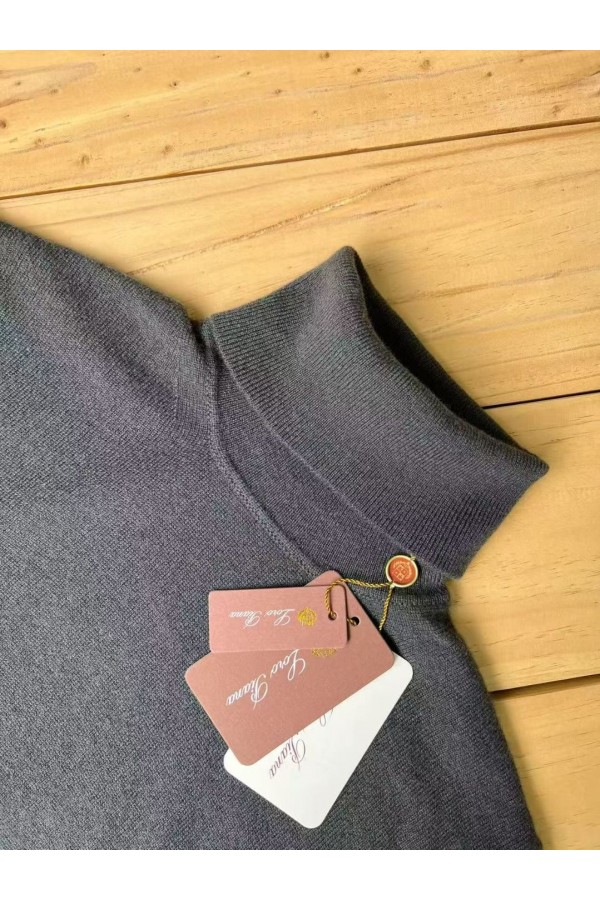 Мужская водолазка Loro Piana Premium - Dark Gray