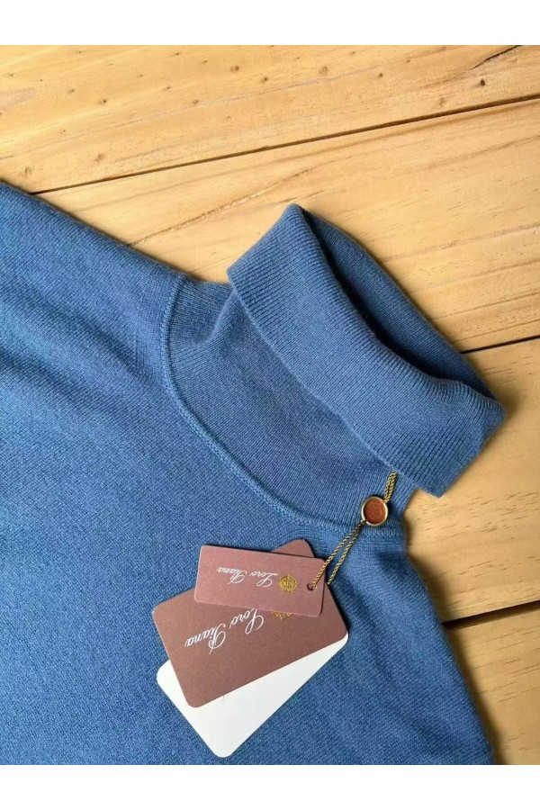 Мужская водолазка Loro Piana Premium - Lake Blue