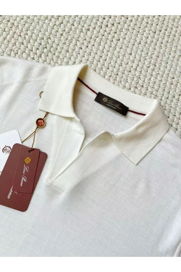 Поло с длинным рукавом Loro Piana Premium - Beige