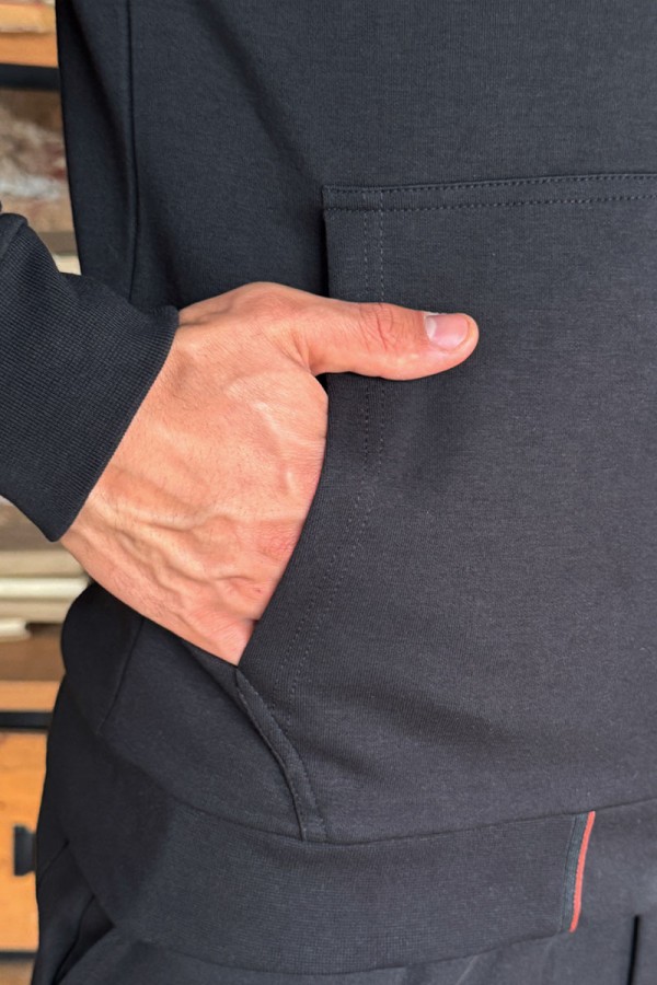 Мужская кофта на молнии Loro Piana - Black