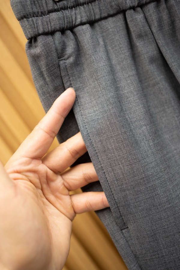 Мужские серые штаны Loro Piana Premium