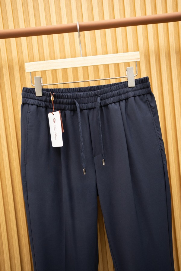 Мужские тёмно-синие штаны Loro Piana Premium