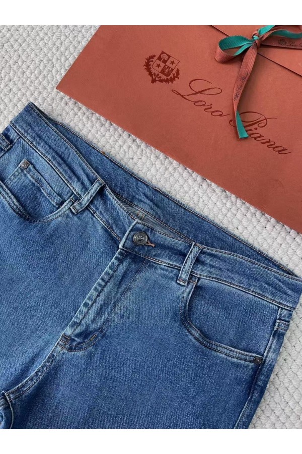 Мужские синие джинсы Loro Piana Premium