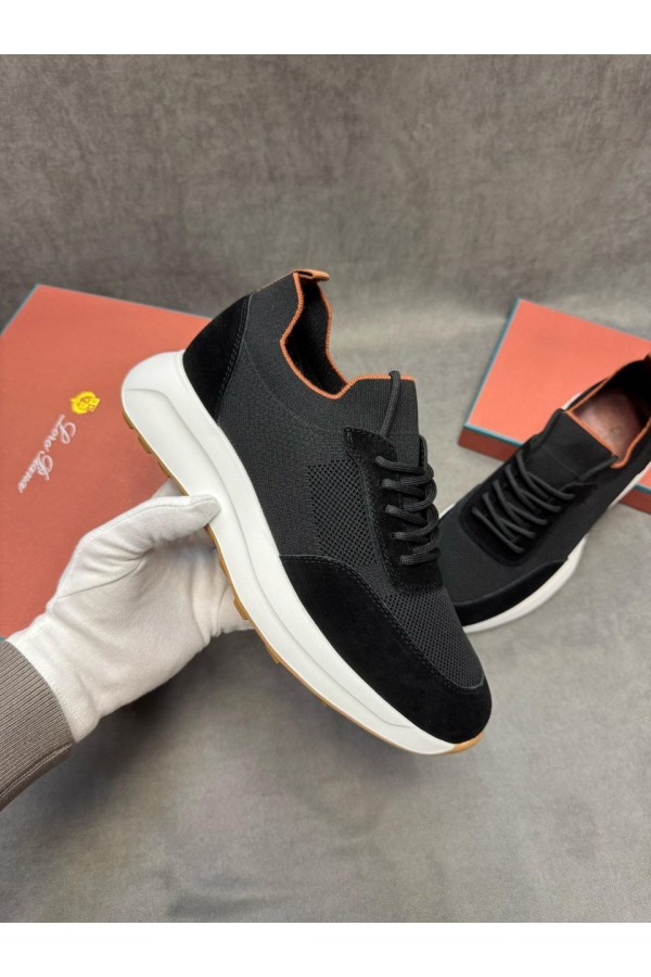 Мужские кроссовки Loro Piana knitted - Navy