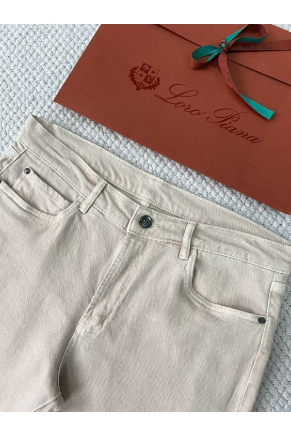 Мужские бежевые джинсы Loro Piana Premium
