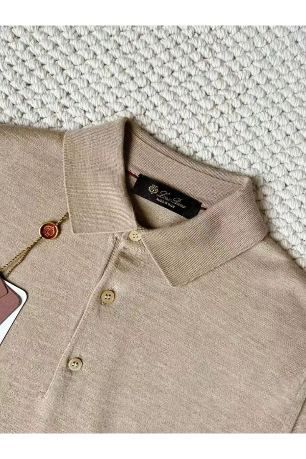 Поло с длинным рукавом Loro Piana Premium - Flower Aprecot